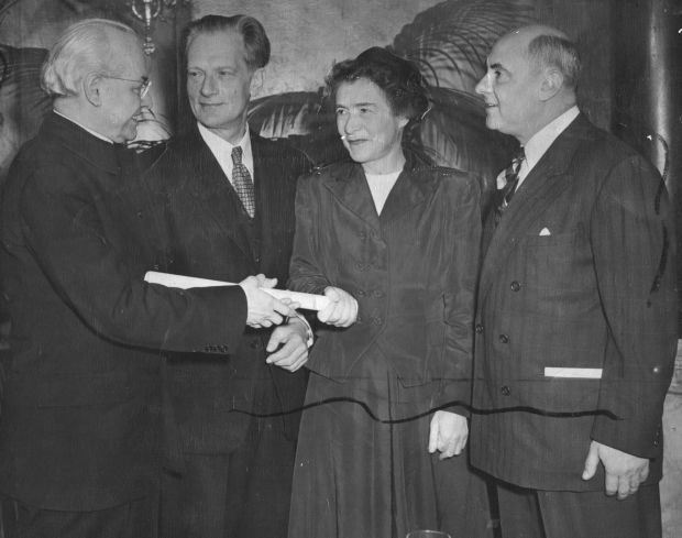 Receiving the St. Louis Award